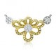 Beautifully Crafted Diamond Pendant Set with Matching Earrings in 18k gold with Certified Diamonds - TMS10101W, TMS10101WER